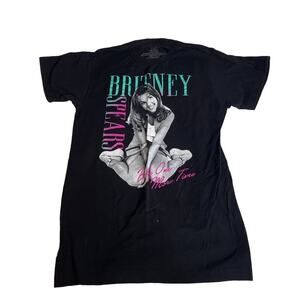 BRITNEY SPEARS Black Short Sleeve Tee Shirt Small One More Time